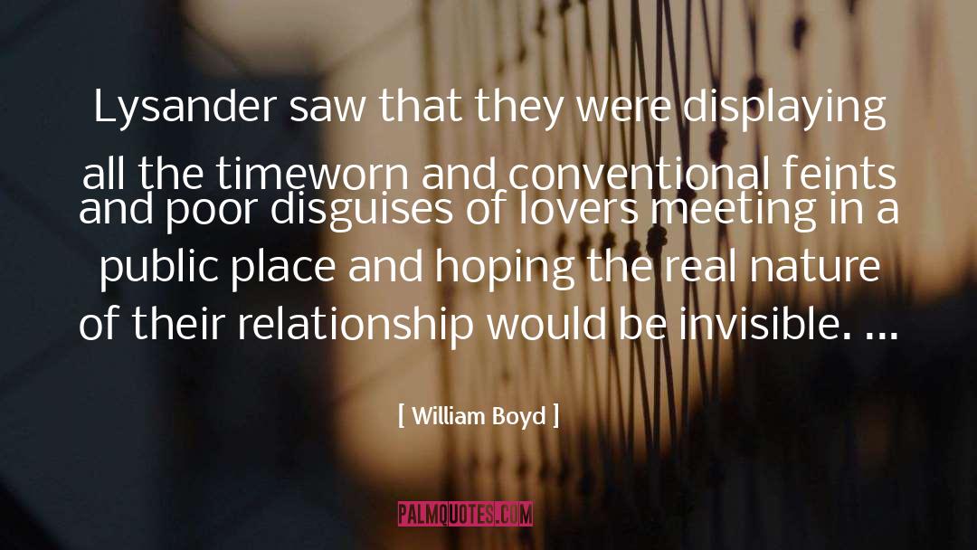 Disguises quotes by William Boyd