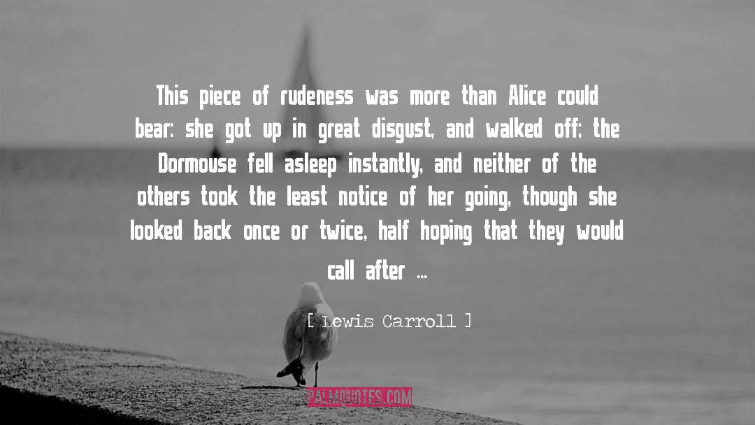 Disgusting quotes by Lewis Carroll