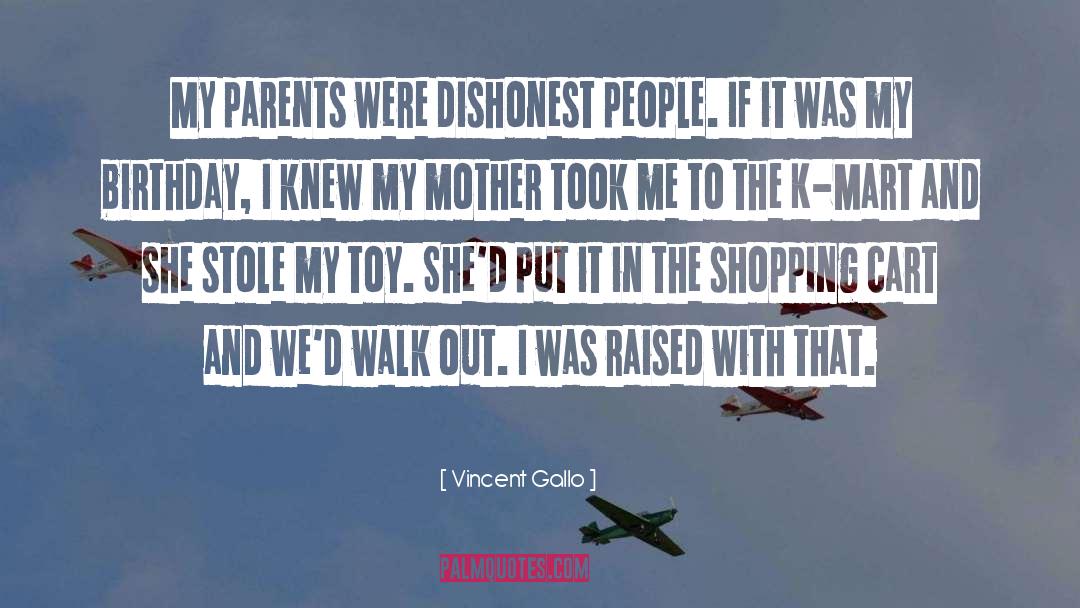 Dishonest quotes by Vincent Gallo