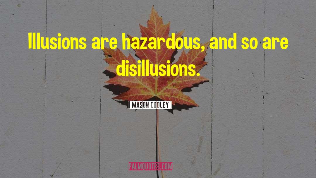 Disillusion quotes by Mason Cooley