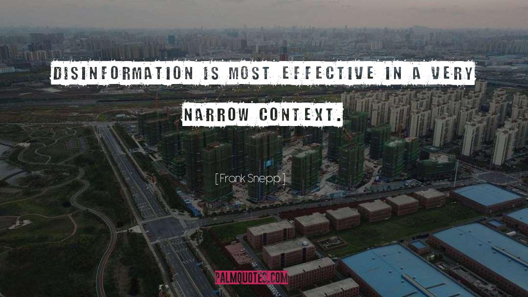 Disinformation quotes by Frank Snepp
