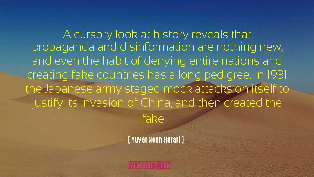 Disinformation quotes by Yuval Noah Harari