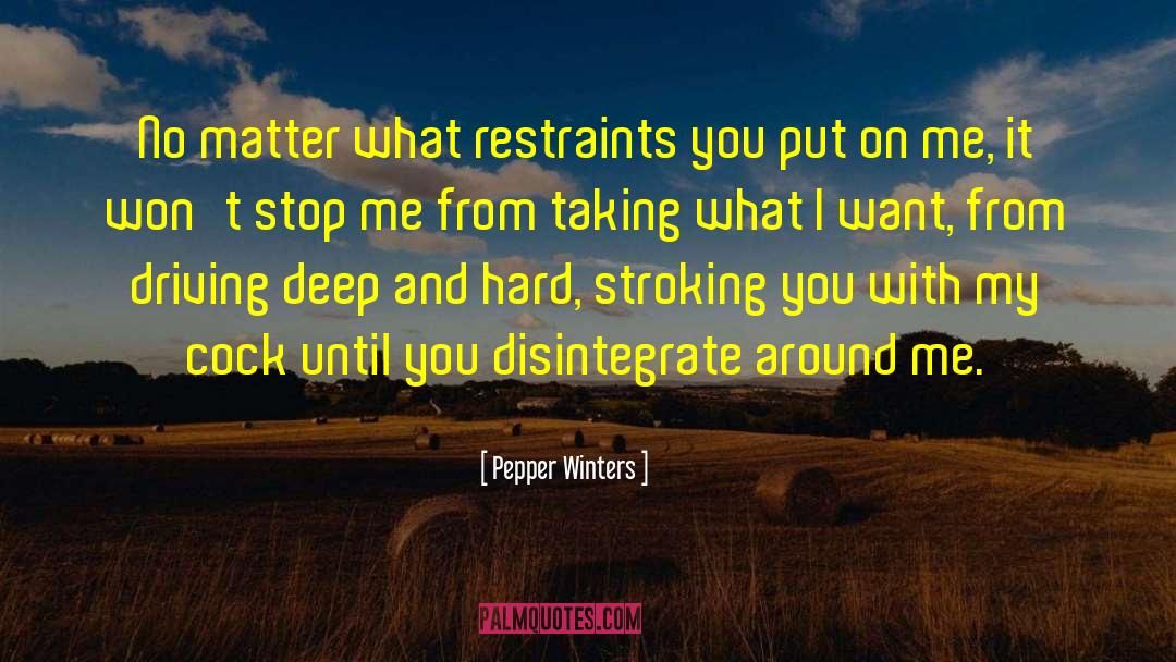Disintegrate quotes by Pepper Winters
