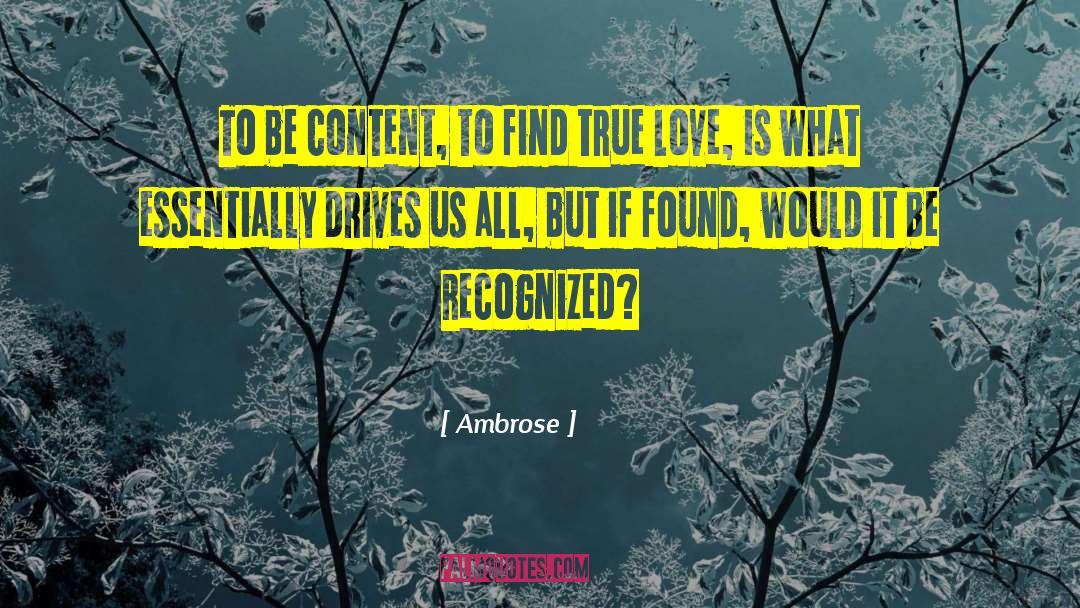 Disinterested Love quotes by Ambrose