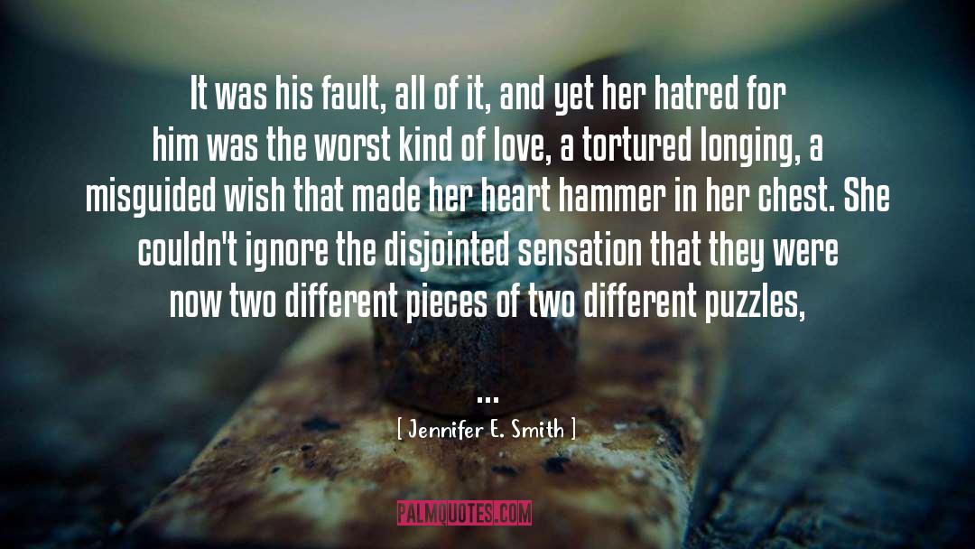 Disjointed quotes by Jennifer E. Smith