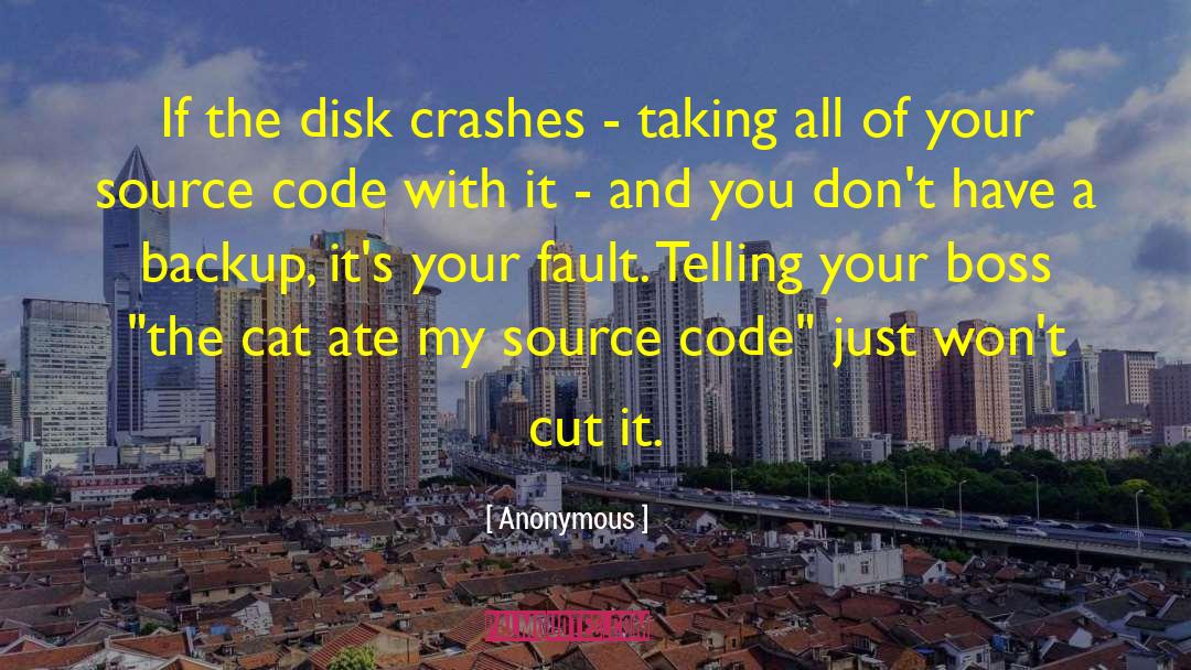 Disk quotes by Anonymous