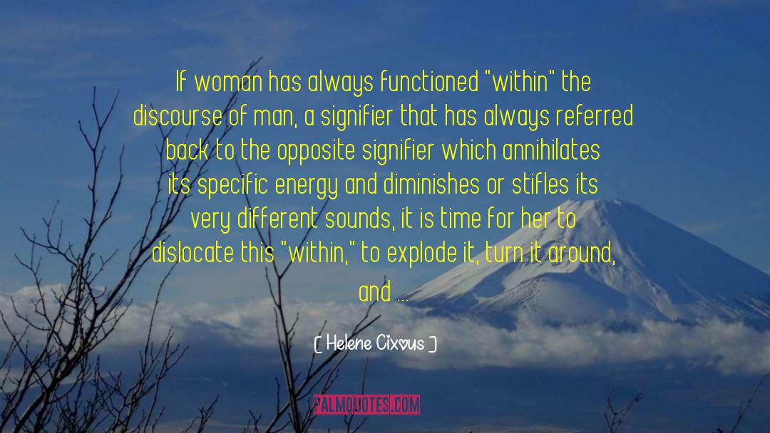 Dislocate quotes by Helene Cixous