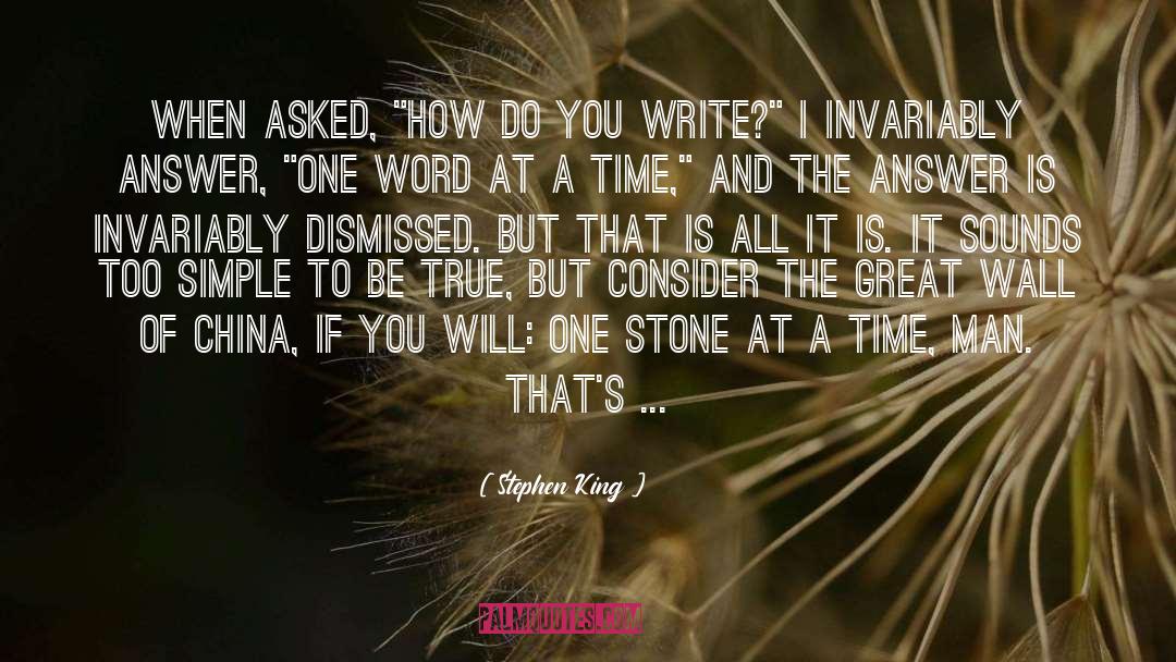 Dismissed quotes by Stephen King