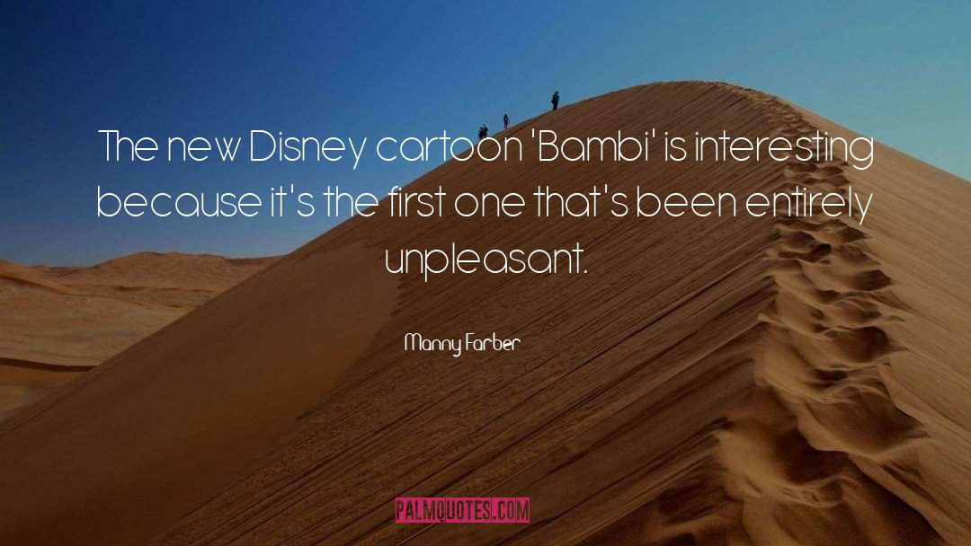 Disney Cartoon quotes by Manny Farber