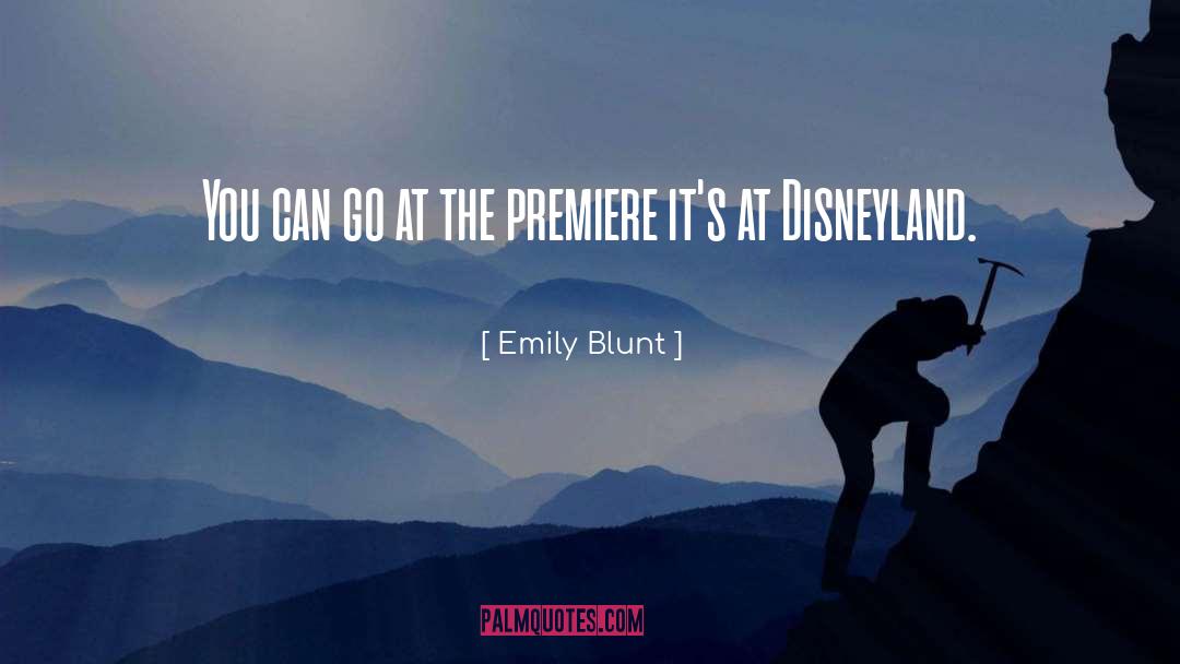 Disneyland quotes by Emily Blunt