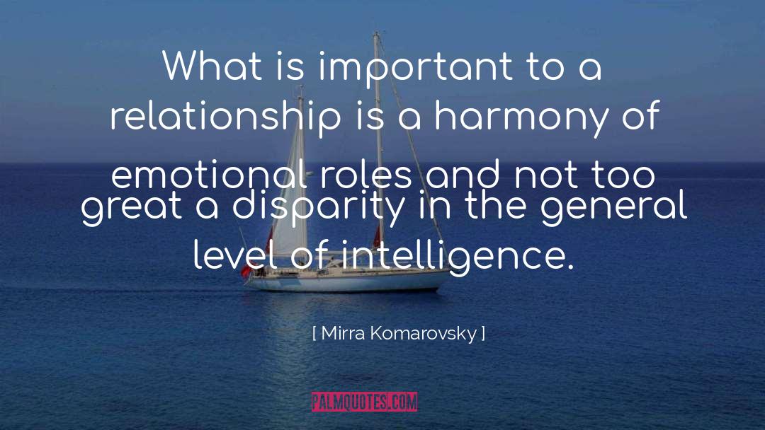 Disparity quotes by Mirra Komarovsky