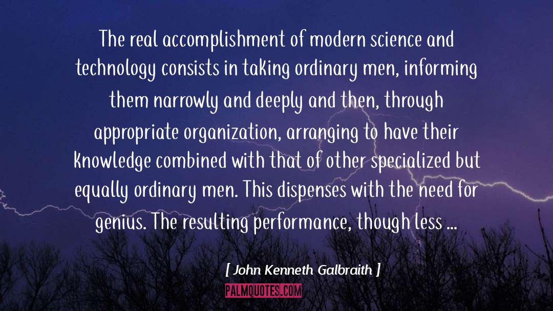 Dispenses quotes by John Kenneth Galbraith