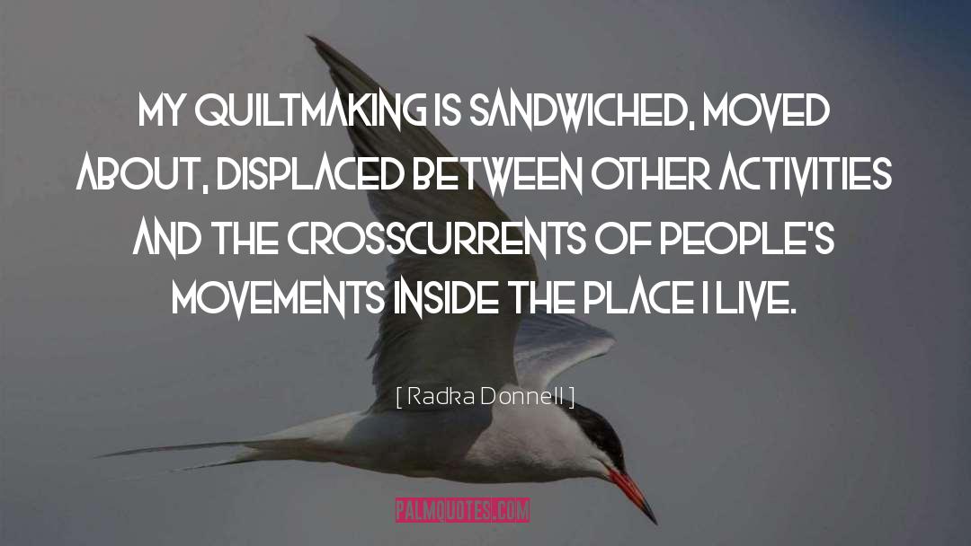 Displaced quotes by Radka Donnell
