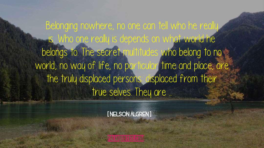 Displaced quotes by Nelson Algren