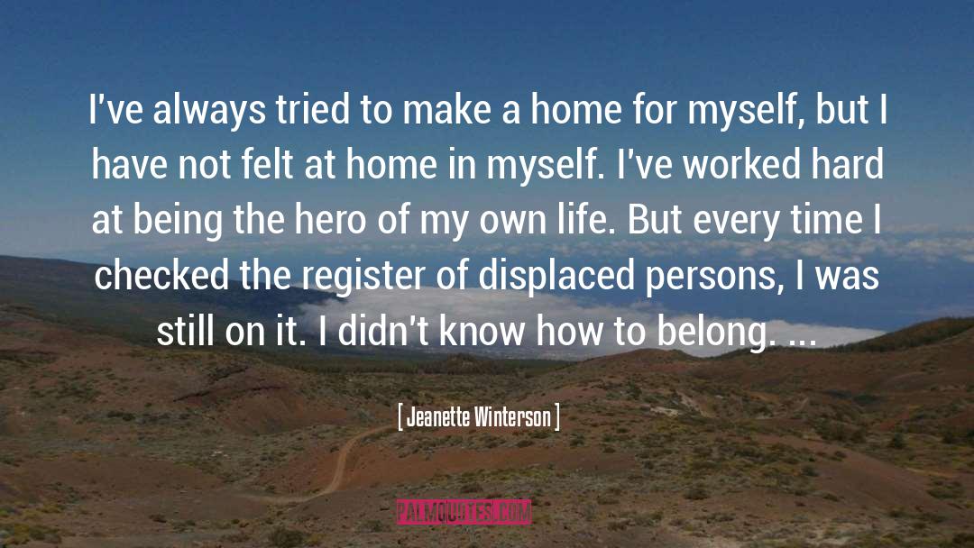 Displaced quotes by Jeanette Winterson