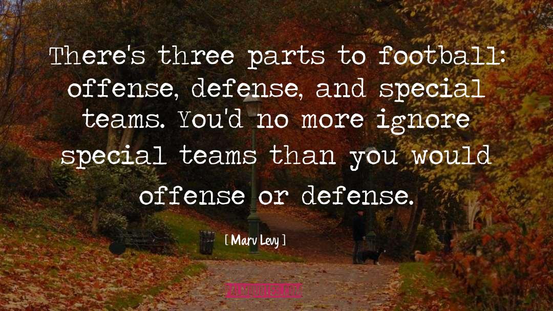 Displacement Defense quotes by Marv Levy