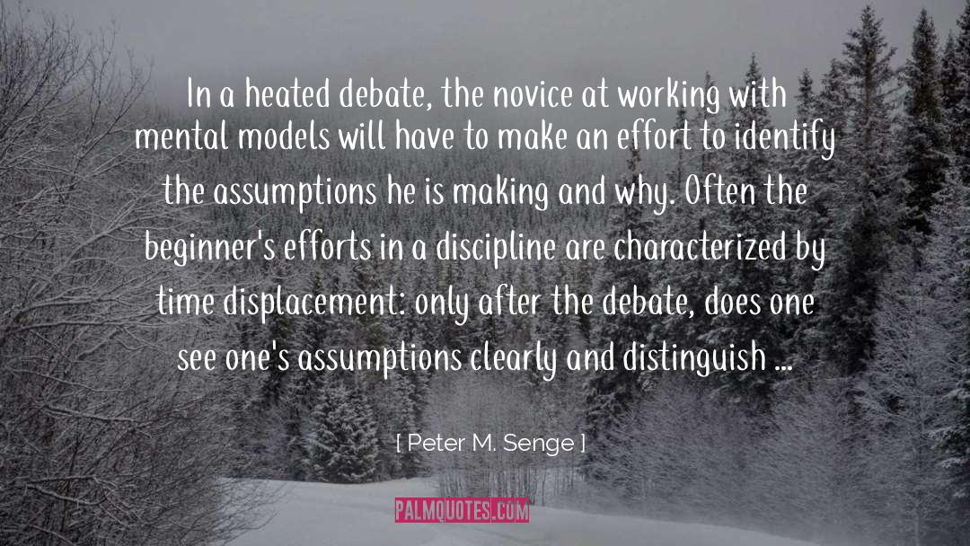 Displacement quotes by Peter M. Senge