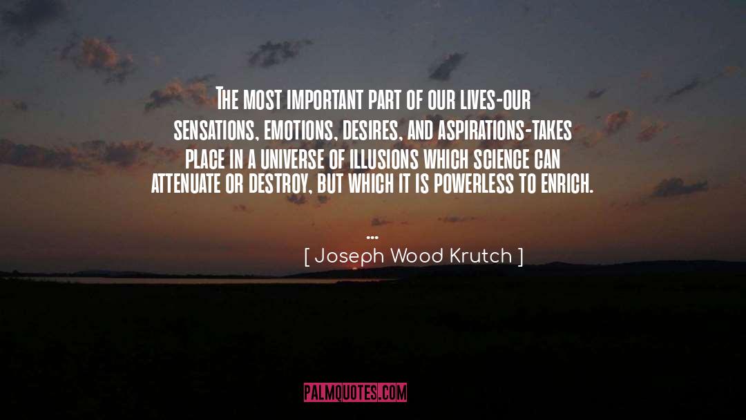 Display Of Emotions quotes by Joseph Wood Krutch