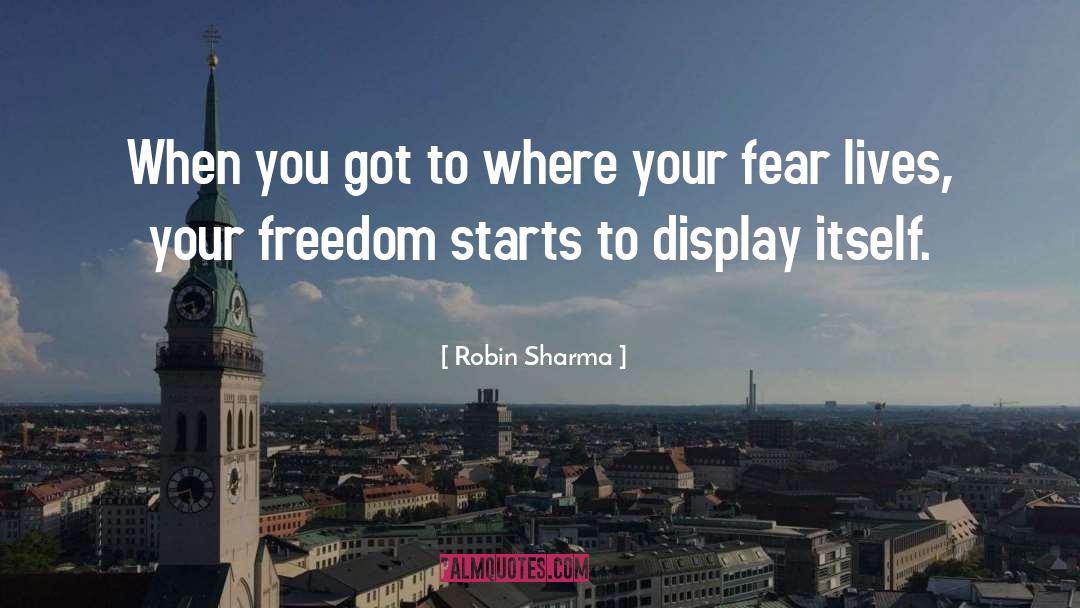 Display quotes by Robin Sharma