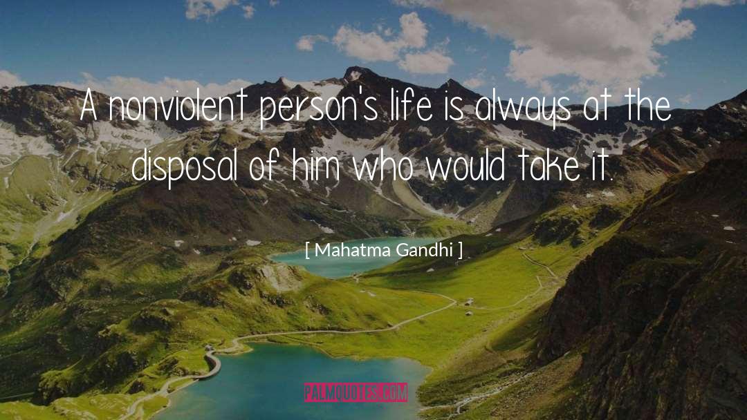 Disposal quotes by Mahatma Gandhi