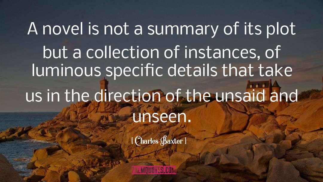 Dispossessed Summary quotes by Charles Baxter