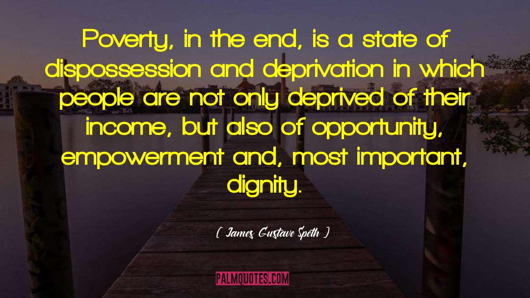 Dispossession quotes by James Gustave Speth