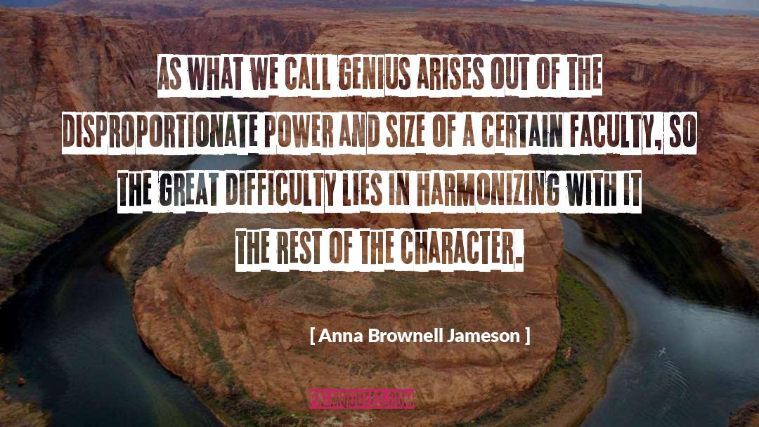 Disproportionate quotes by Anna Brownell Jameson