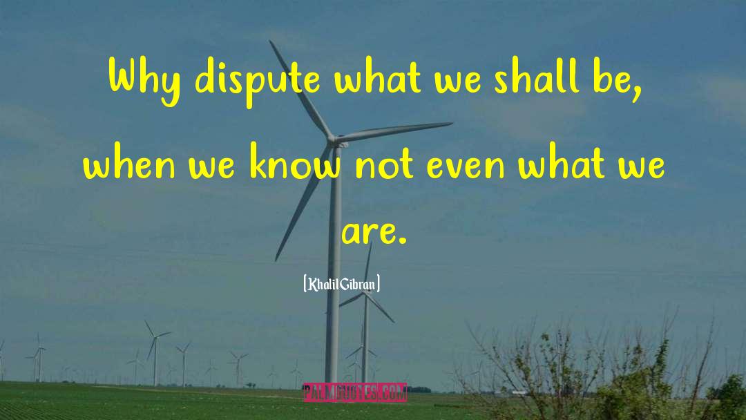 Dispute Resolution quotes by Khalil Gibran