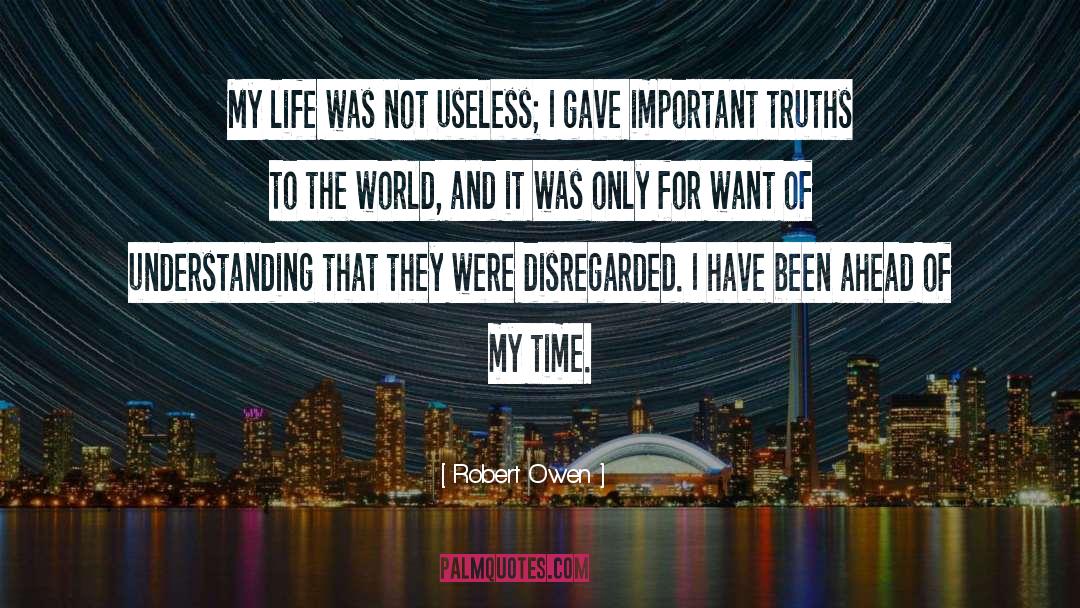 Disregarded quotes by Robert Owen