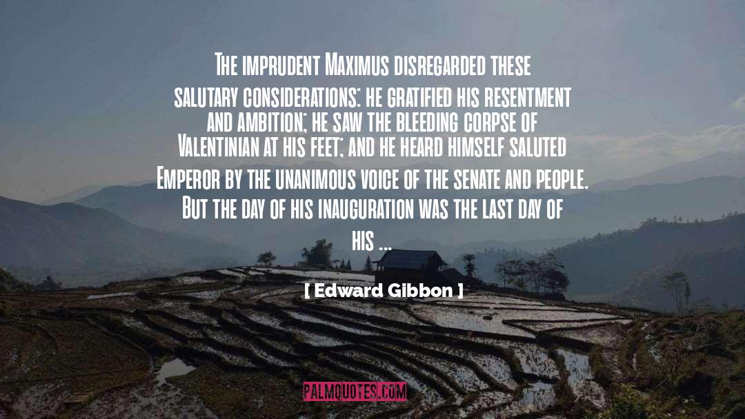 Disregarded quotes by Edward Gibbon