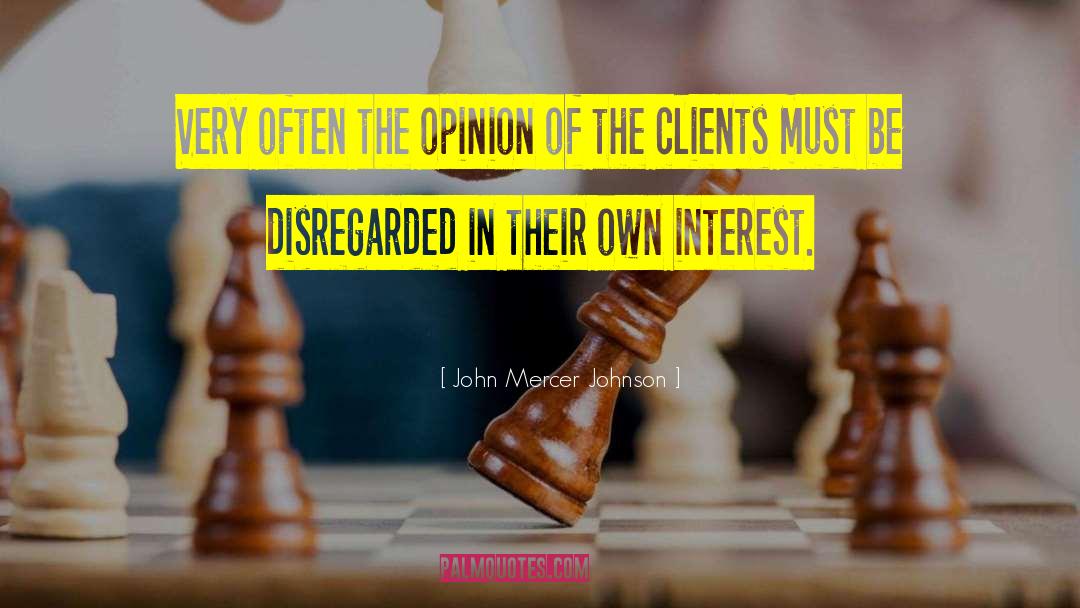 Disregarded quotes by John Mercer Johnson