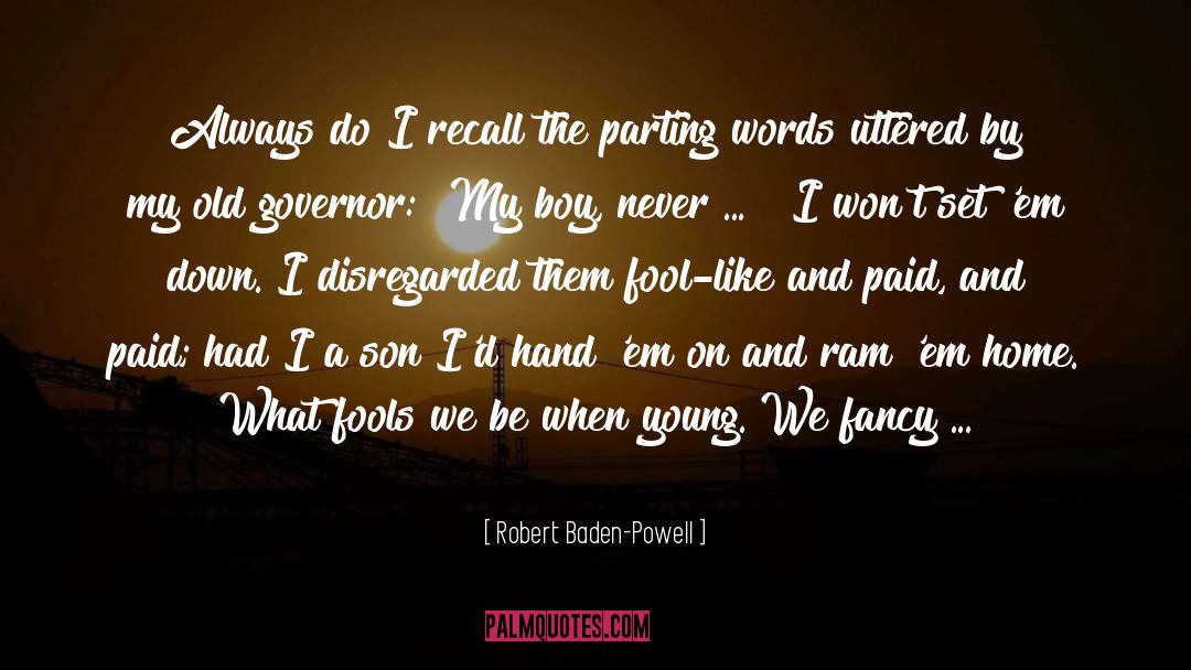 Disregarded quotes by Robert Baden-Powell