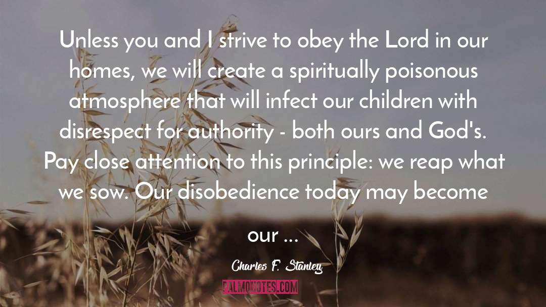 Disrespect quotes by Charles F. Stanley