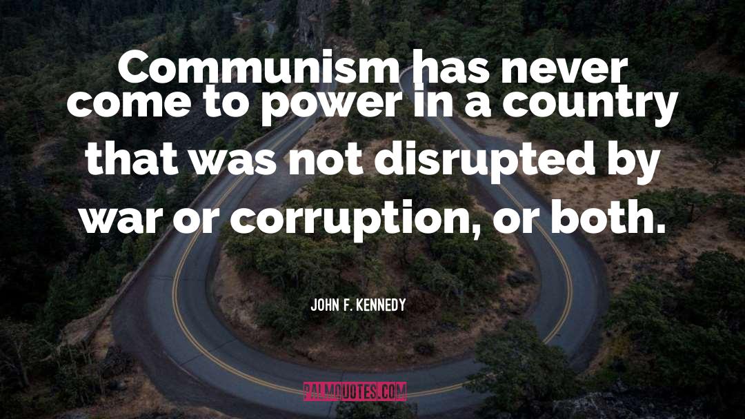 Disrupted quotes by John F. Kennedy