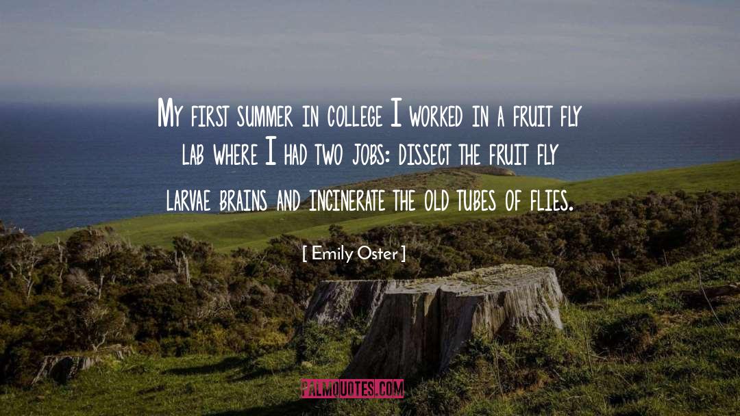 Dissect quotes by Emily Oster