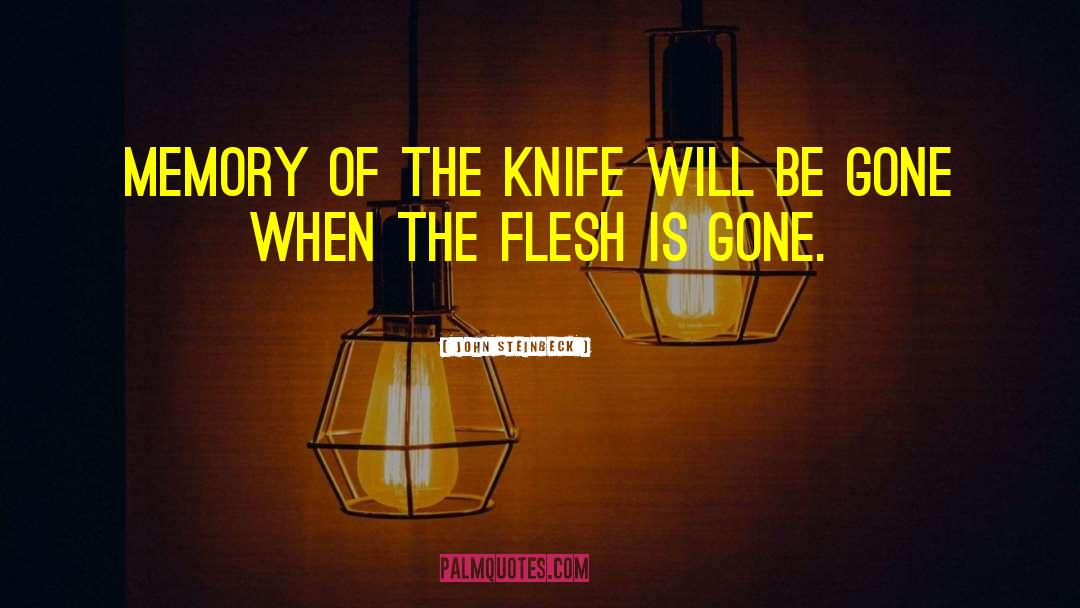Dissection Memory Knife quotes by John Steinbeck