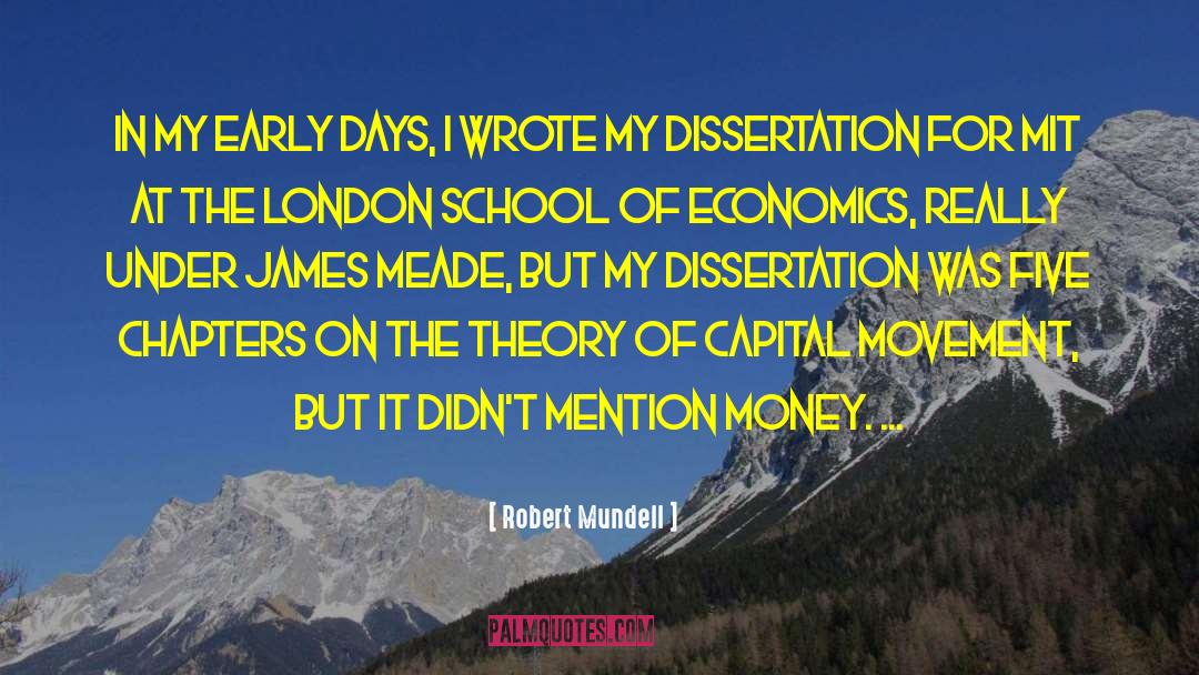 Dissertation quotes by Robert Mundell