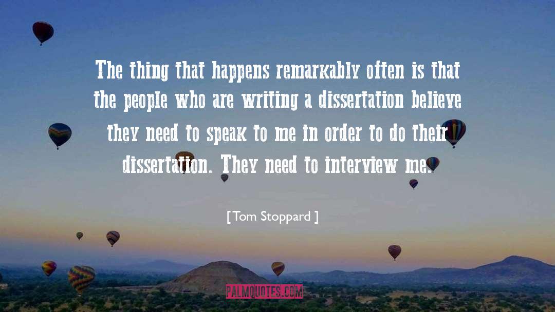 Dissertation quotes by Tom Stoppard