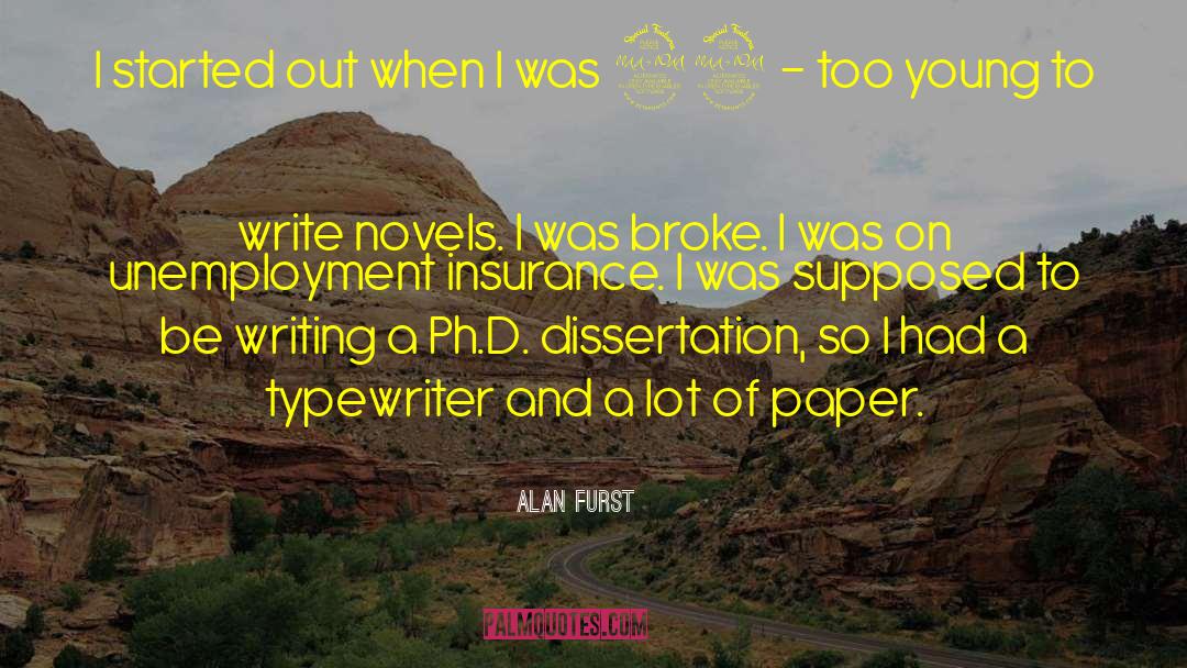 Dissertation quotes by Alan Furst