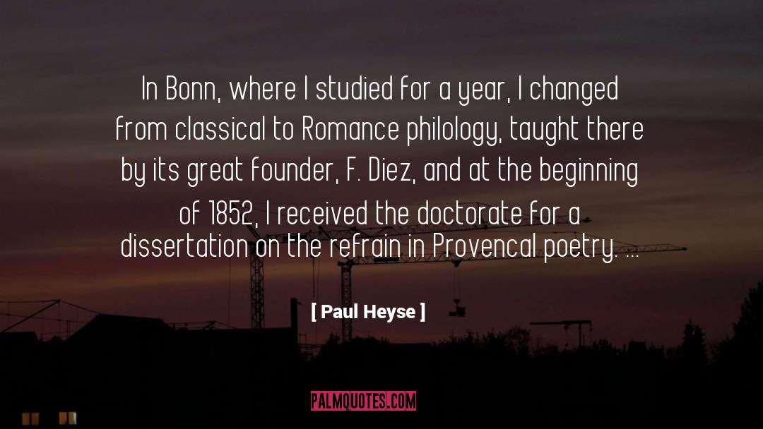 Dissertation quotes by Paul Heyse