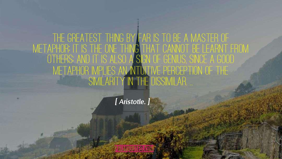 Dissimilar quotes by Aristotle.