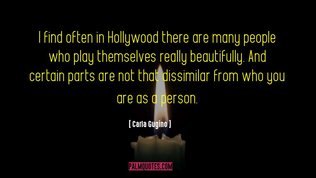 Dissimilar quotes by Carla Gugino