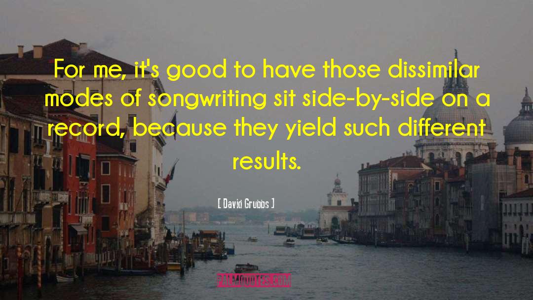 Dissimilar quotes by David Grubbs