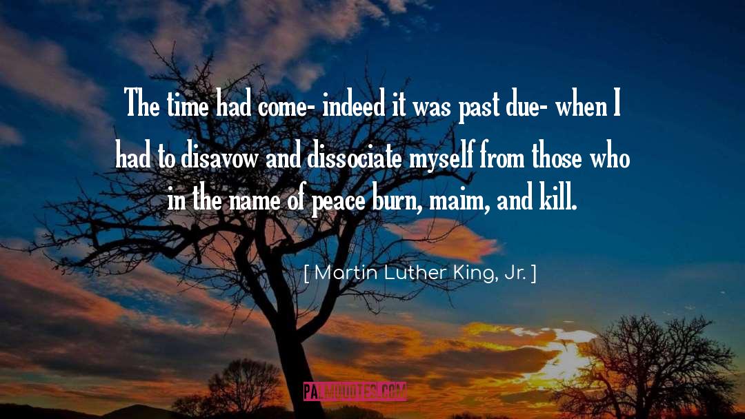 Dissociate quotes by Martin Luther King, Jr.