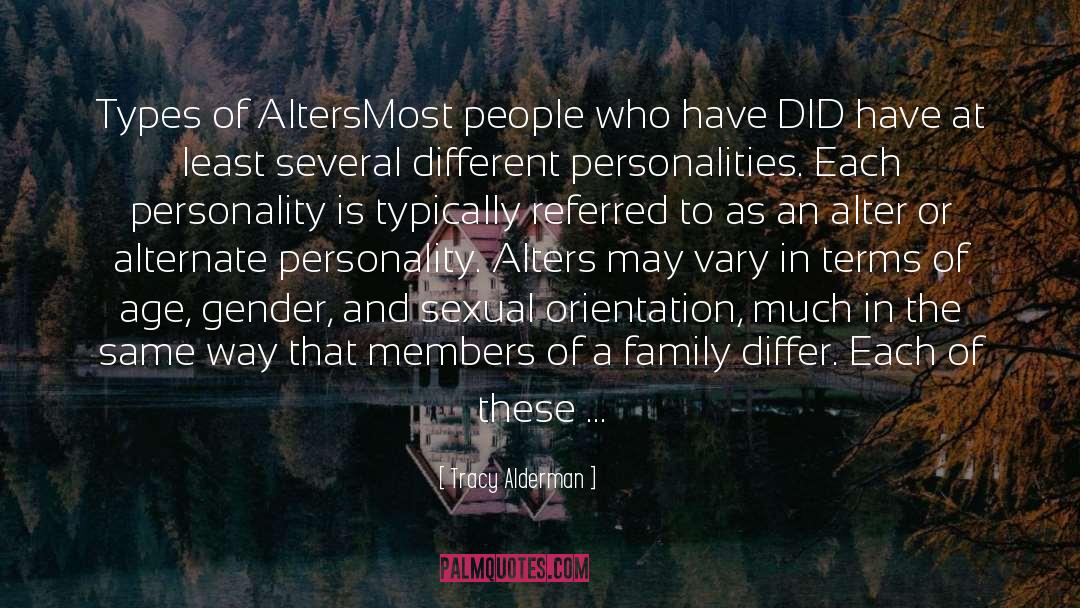 Dissociative Identities quotes by Tracy Alderman