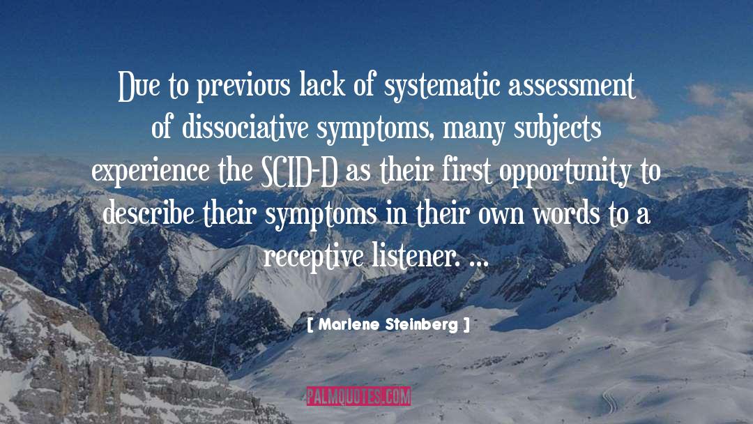 Dissociative Identities quotes by Marlene Steinberg