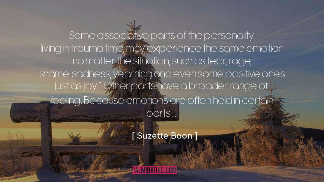 Dissociative Parts quotes by Suzette Boon