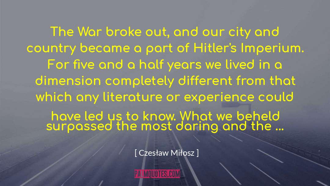 Dissolving quotes by Czesław Miłosz