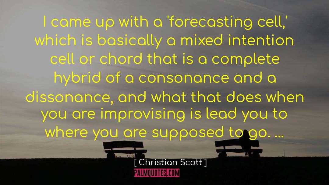 Dissonance quotes by Christian Scott
