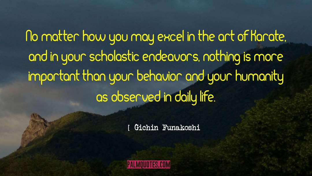 Dissonant Behavior quotes by Gichin Funakoshi